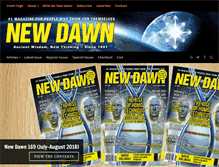 Tablet Screenshot of newdawnmagazine.com.au